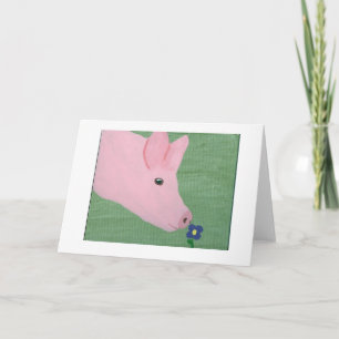 Carte Fleur sentante de porc
