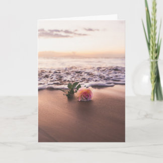 Carte Fleur sur le rivage | Amour | Anniversaire
