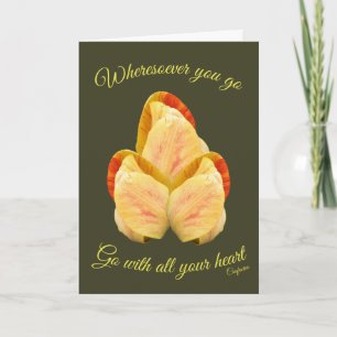 Carte Fleur Tulip Aller Avec Votre Coeur Inspirationnel