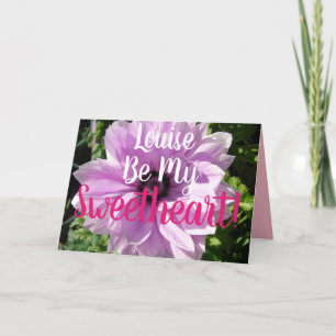 Carte Fleur Violette Florale Sois Mon Amour