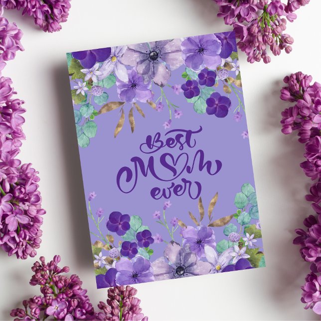 Carte Fleur Wreath Fête des mères Photo (Créateur téléchargé)