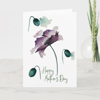 Carte Fleurie Aquarelle Bonne Fête Des Mères
