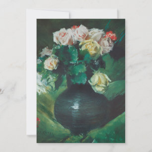 Carte Fleurs (alias Roses) de William Merritt Chase
