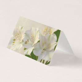 Carte Fleurs Alstomeria Blanche