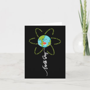 Carte Fleurs amusantes Jour des terres quotidien femmes 
