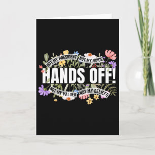Carte Fleurs anti-Trump Résiste Mon Président N'est Pas 