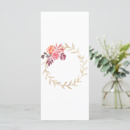 Carte Fleurs Aquarelle Cadre Fleurs Aquarelle
