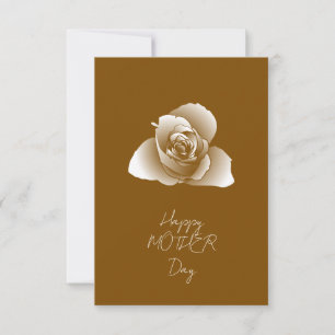 Carte Fleurs aux nuances d'art blanc raffiné