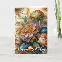 Fleurs baroques anniversaire