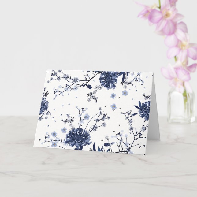 Carte Fleurs bleues (Orchidée)