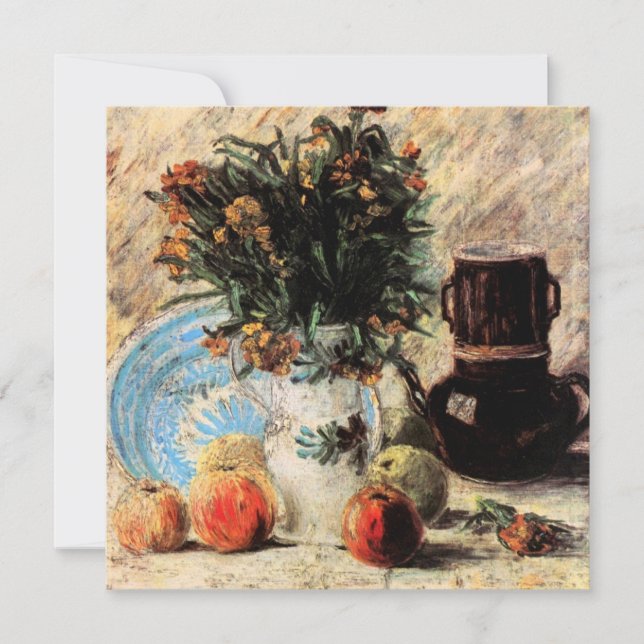 Carte Fleurs, Café et Fruit de Vincent van Gogh (Devant)