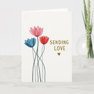 Carte Fleurs d'Amour