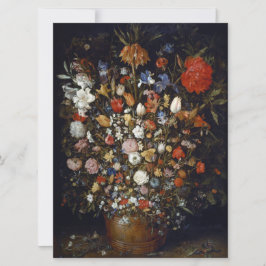 Carte Fleurs dans un bâtiment en bois (par Jan Brueghel)