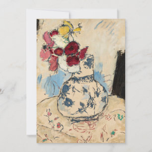 Carte Fleurs dans un vase de fleurs   Tadeusz Makowski