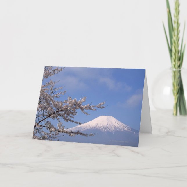 Carte Fleurs de cerisier et mont Fuji 2 (Devant)
