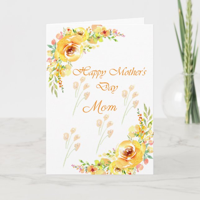 Carte Fleurs de citron Bonne fête des mères (Devant)