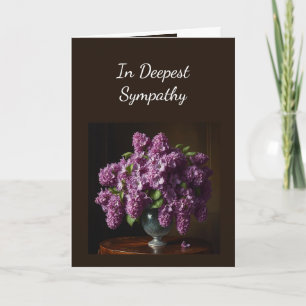 Carte Fleurs de jardin de lilas de profonde sympathie
