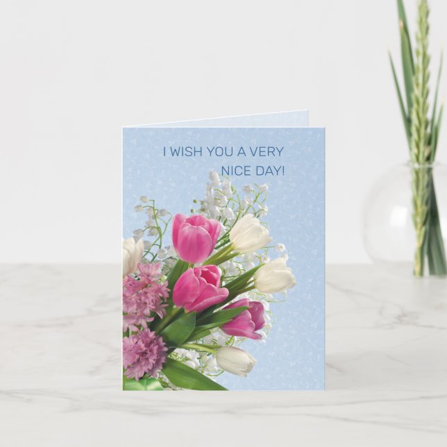 Carte Fleurs de printemps ont une bonne journée (Devant)