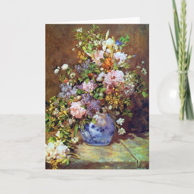 Carte Fleurs de ressort par Renoir (Devant)