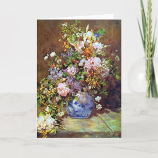 Carte Fleurs de ressort par Renoir