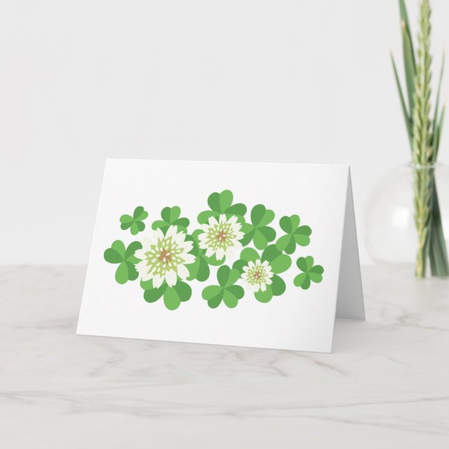 Carte Fleurs de trèfle (Devant)