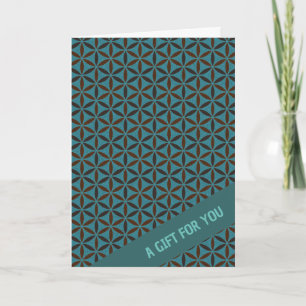 Carte FLEURS DE VIE - motif de timbre 2