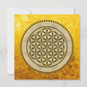 Carte FLEURS DE VIE - Symbole de géométrie sacrée Art 2