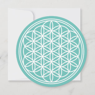 Carte FLEURS DE VIE - Symbole de géométrie sacrée plan 2