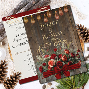 Carte Fleurs des champs et ruban - Mariage à l'état sauv