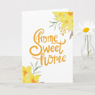 Carte Fleurs d'été Accueil Douceur Maison Ménage