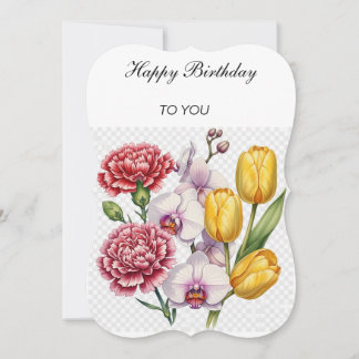 Carte Fleurs et bénédictions
