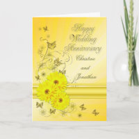 Fleurs fabuleuses pour l'anniversaire de mariage d