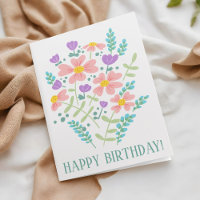 Fleurs Feminines mignonnes Business Joyeux anniver