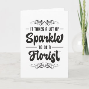 Carte Fleurs Fleuriste Plante Gardener Funny Cadeau