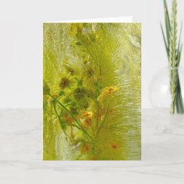 Carte Fleurs glacées,