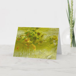 Carte Fleurs glacées,