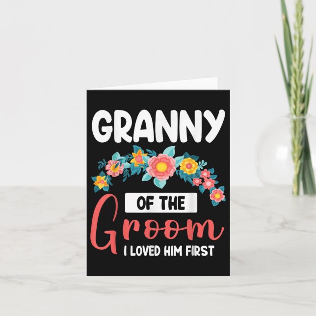 Carte Fleurs Heureux Mariage Granny De La Pièce J'Ai Aim (Devant)