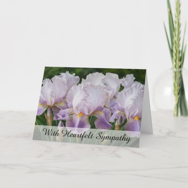 Carte *~* FLEURS IRIS TV2 Sympathy Love Light (Devant)