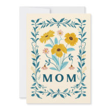 Carte Fleurs Maman, Bonne Fête des Mères 2024