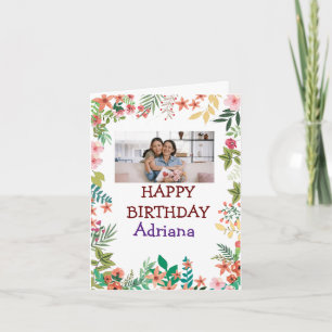 Carte Fleurs mignonnes Bonne fête des mères Photo