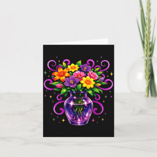 Carte Fleurs mystiques Beltane Bénédictions Jour de mai