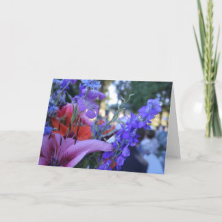 Carte Fleurs Recyclées