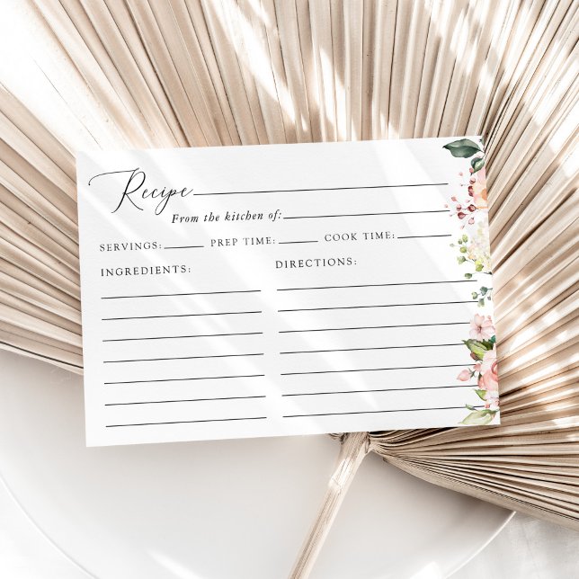 Carte Fleurs roses, Fleurs blanches, Recette Fête des ma (Créateur téléchargé)