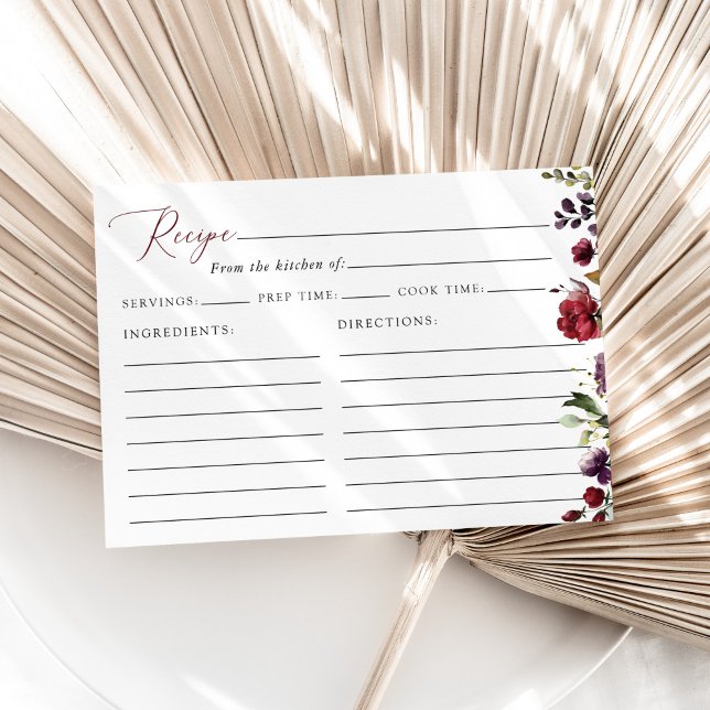 Carte Fleurs rouges, Fleurs roses, Recette Fête des mari (Créateur téléchargé)