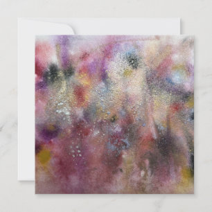 Carte Fleurs sauvages abstraites