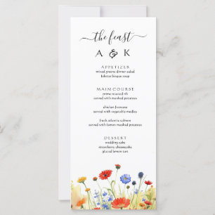 Carte Fleurs Sauvages de Prairie Printanière