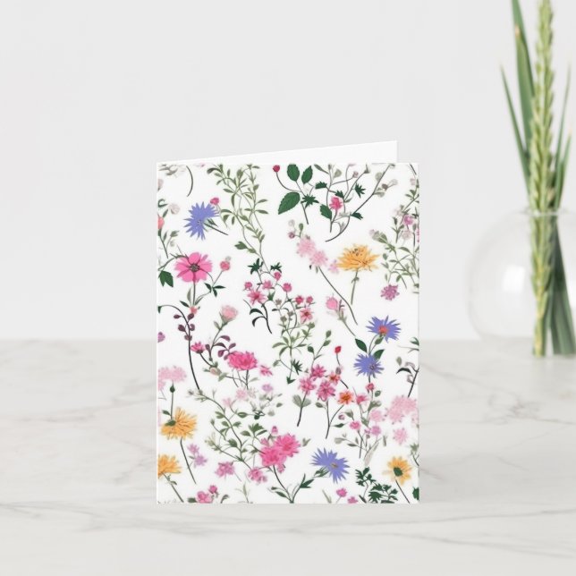 Carte Fleurs sauvages d'été (Devant)