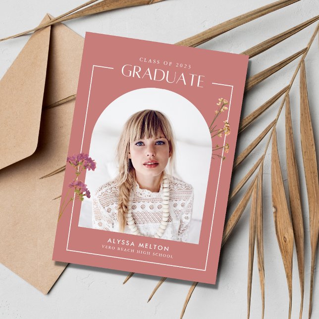 Carte Fleurs sauvages roses Filles Lycée (Créateur téléchargé)