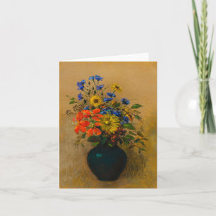 Carte Fleurs sauvages vintages
