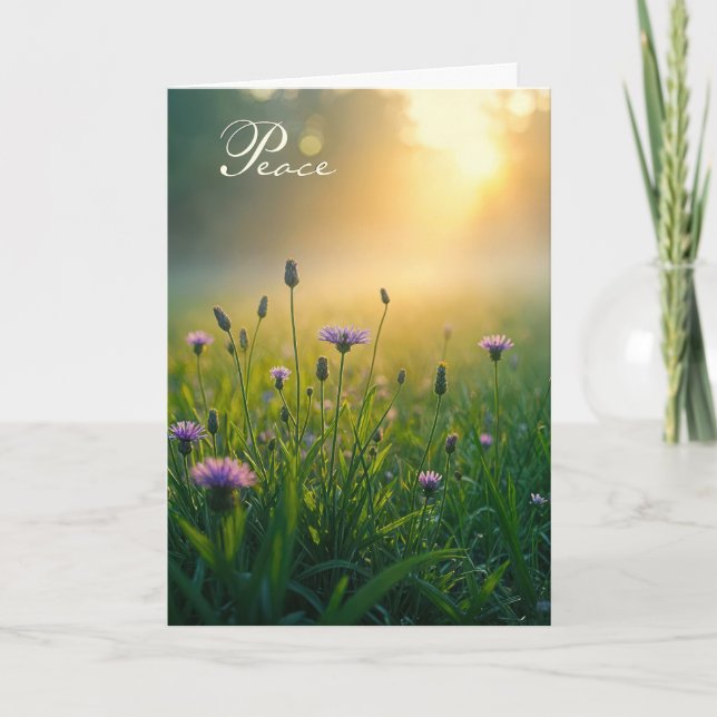 Carte Fleurs sauvages Violets Sympathiques Dans Misty Me (Devant)